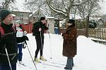 Z oddílového výletu na běžkách, který ze Štipoklas do Kutné Hory absolvovali kutnohorští turisté.