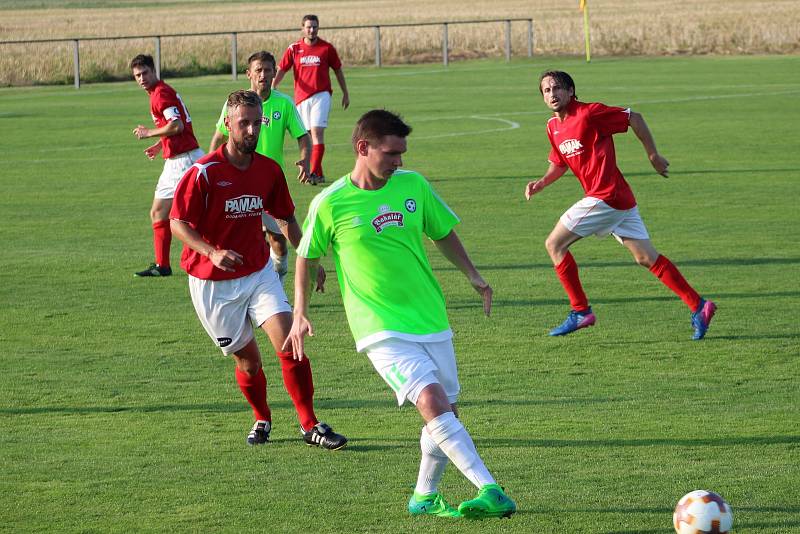 Souboj nováčků v PRODIET I. B třídě mezi Hlízovem a Jestřebí Lhotou skončil výhrou Hlízova 2:0