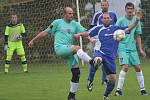 Páté kolo fotbalového okresního přeboru: SK Zbraslavice - TJ Sokol Červené Janovice 5:2 (2:0).