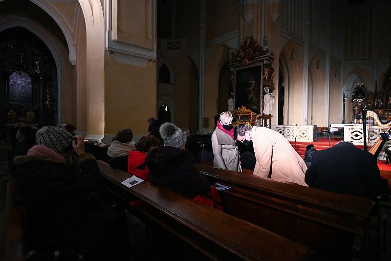 Z koncertu 'Vánoční Odyssea' v katedrále Nanebevzetí Panny Marie a sv. Jana Křtitele v Sedlci.