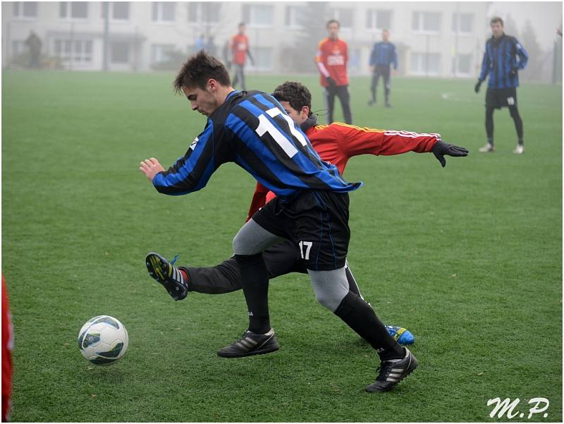 Kutná Hora porazila juniorku Dukly Praha 3:1, 18. ledna 2014.