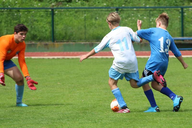 Z modelového utkání čáslavských týmů U14 a U13.