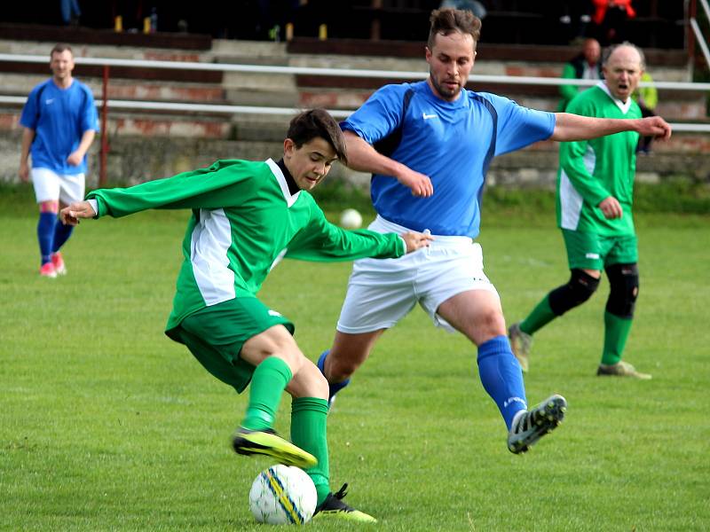 Fotbalová III. třída: TJ Sokol Červené Janovice - FC Bílé Podolí B 1:2 pk (0:0).