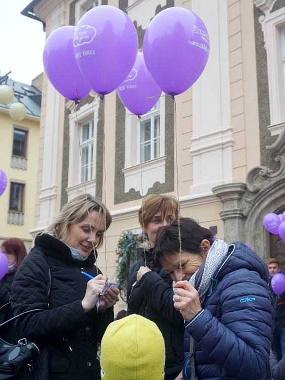 Vypouštění balónků s přáním k Ježíškovi