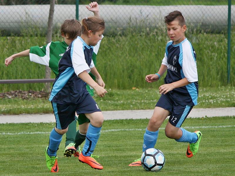 Z finálového turnaje soutěže meziokresních výběrů kategorie U11 v Horních Počaplech na Mělnicku.