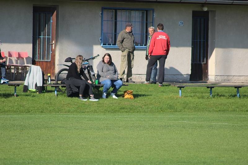 Z fotbalového utkání okresního přeboru Nové Dvory - Tupadly