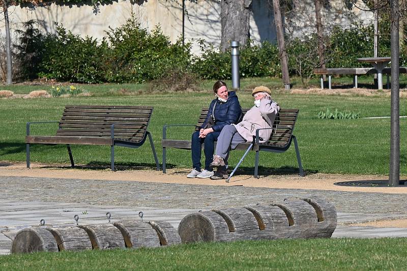 Velikonoční neděle v zahradách Galerie Středočeského kraje v Kutné Hoře.