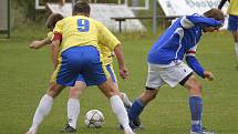 Utkání 7. kola okresního fotbalového přeboru: Zbraslavice - Sázava B 2:3.