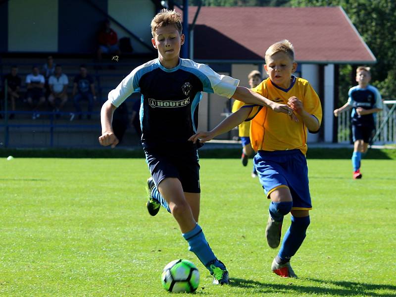 Fotbalový přípravný zápas v Úročnici, mladší žáci, kategorie U13: SK Benešov - FK Čáslav 14:5 (5:2, 6:1, 3:2).