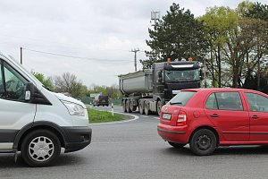 Problematická křižovatka Skalka pod Kaňkem.