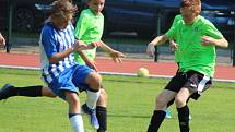 Fotbalový přípravný zápas mladších žáků U13: FK Čáslav - FK Admira Praha 13:2 (4:1, 3:1, 6:0).