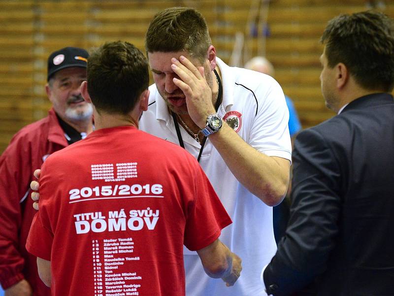 III. zápas finále play off CHANCE futsal ligy: FK ERA-PACK Chrudim - FC Benago Zruč n. S. 7:5 (5:2), 29. května 2016.