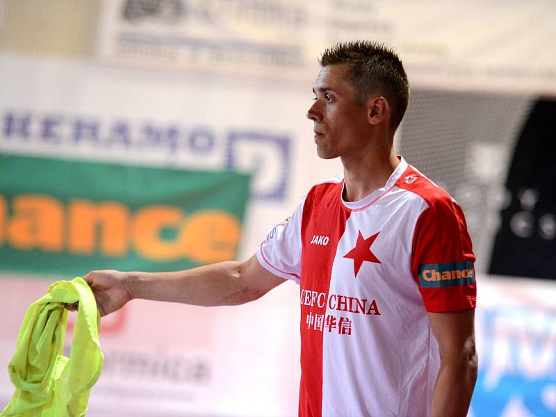 II. zápas semifinále play off CHANCE futsal ligy: SK Slavia Praha - FC Benago Zruč n. S. 7:2 (3:1), 10. května 2016.