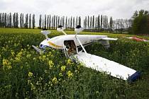 Havárie letounu mezi obcemi Solopysky a Dobřeň