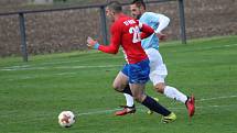 Fotbalisté Hlízova otočili duel s Pátkem z 0:2 na 3:2 gólem v 89. minutě zápasu, kdy se trefil hlavou Martin Výborný.