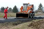 Oprava silnice u Nové Vsi na Kutnohorsku