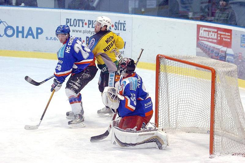 32. kolo II. ligy: Stadion Kutná Hora - HC Chotěboř 3:6, 30. ledna 2011.