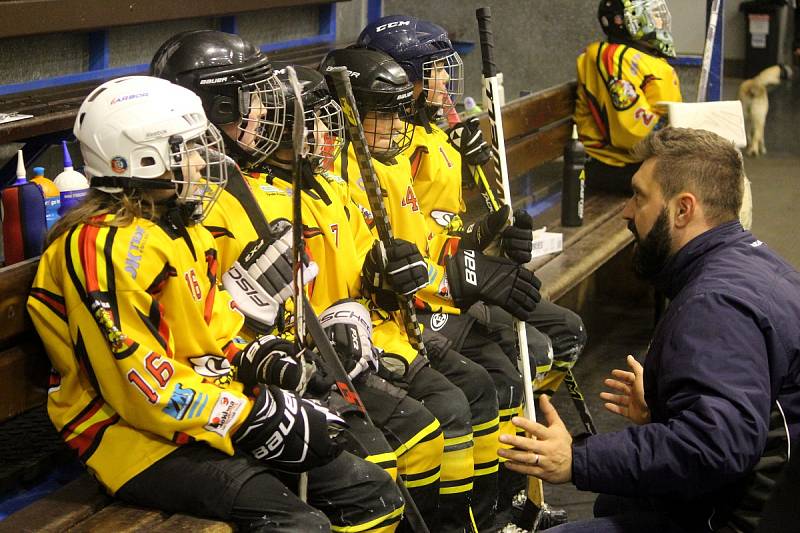 Hokejové mistrovské utkání krajské ligy mladších žáků: SK Sršni Kutná Hora - HC Hvězda Praha 3:20 (1:6, 1:3, 1:11).