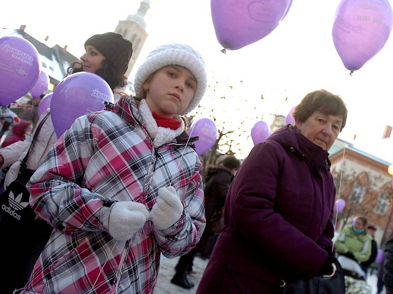 Vypouštění balónků Ježíškovi. 14. 12. 2012