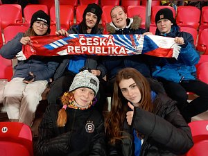 Z fotbalového utkání ženské Ligy národů UEFA B Česká republika - Slovinsko 4:0 (2:0) v CFIG Areně v Pardubicích.