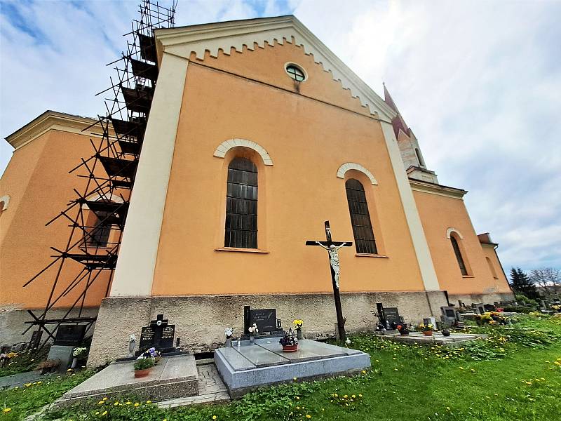 Kostel Narození sv. Jana Křitetele ve Zbýšově.