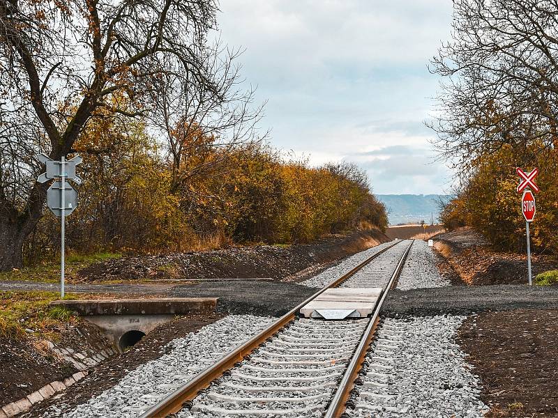 Opravená železniční trať 236 Čáslav - Třemošnice.