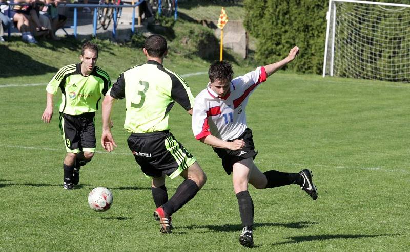 Z utkání I. A třídy Kouřim - K. Hora 2:3, neděle 17. května 2009