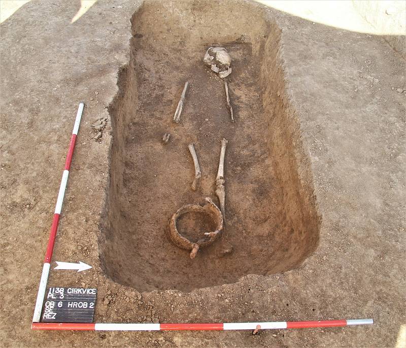 Z archeologického průzkumu při výstavbě obchvatu Církvice.