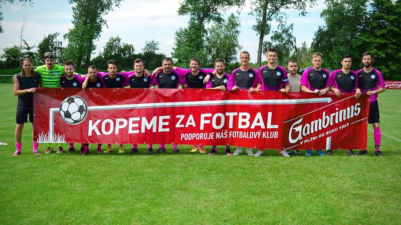 Finále středočeské Ligy mistrů OFS vyhrál v neděli 27. června 2021 domácí Sokol Kaňk 3:2 nad Slovanem Velvary B.
