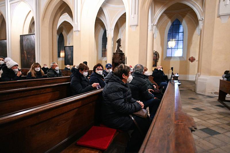 Z koncertu 'Vánoční Odyssea' v katedrále Nanebevzetí Panny Marie a sv. Jana Křtitele v Sedlci.