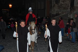 Svatomartinský lampionový průvod v Kutné Hoře.