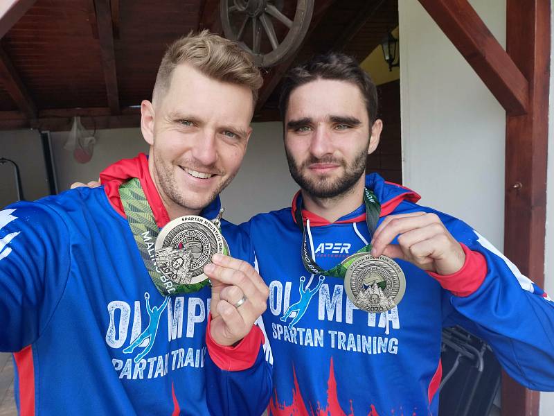 Spartani z kutnohorské Olympie na závodech v Malino Brdo. Michal Pavlík (vlevo) a Jakub Vrbenský.