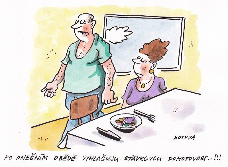 Kreslený humor Pavla Kotyzy.