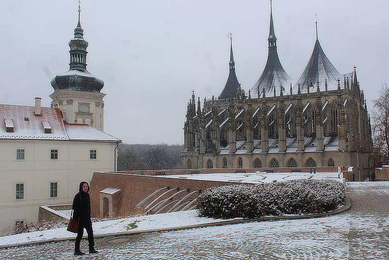 Kutná Hora vypadá pod sněhovou nadílkou jako město z pohádky.