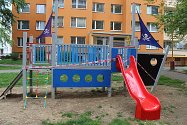 Dětské hřiště v Dolní ulici v Kutné Hoře.