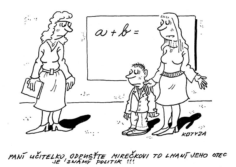 Kreslený humor karikaturisty Pavla Kotyzy.