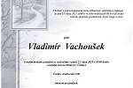 Smuteční oznámení: Vladimír Vachoušek.