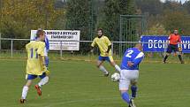 Utkání 7. kola okresního fotbalového přeboru: Zbraslavice - Sázava B 2:3.