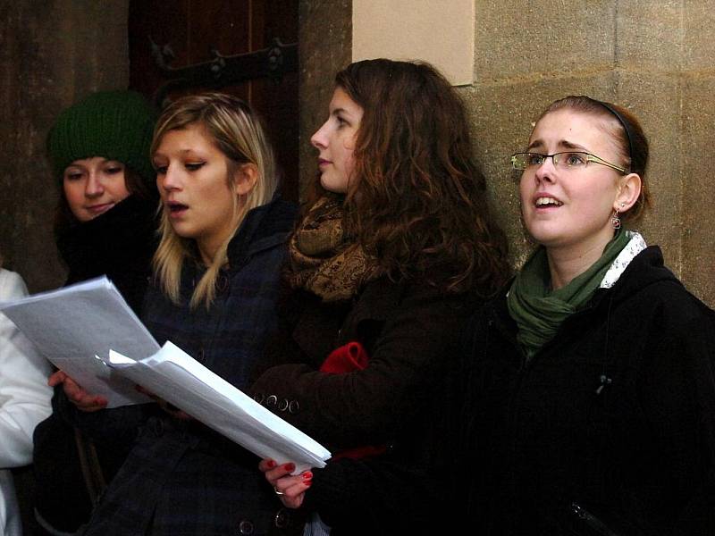 Vystoupení souboru Gaudeamus ve Vlašském dvoře