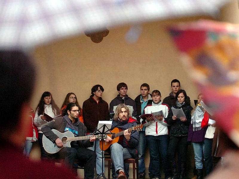 Vystoupení souboru Gaudeamus ve Vlašském dvoře