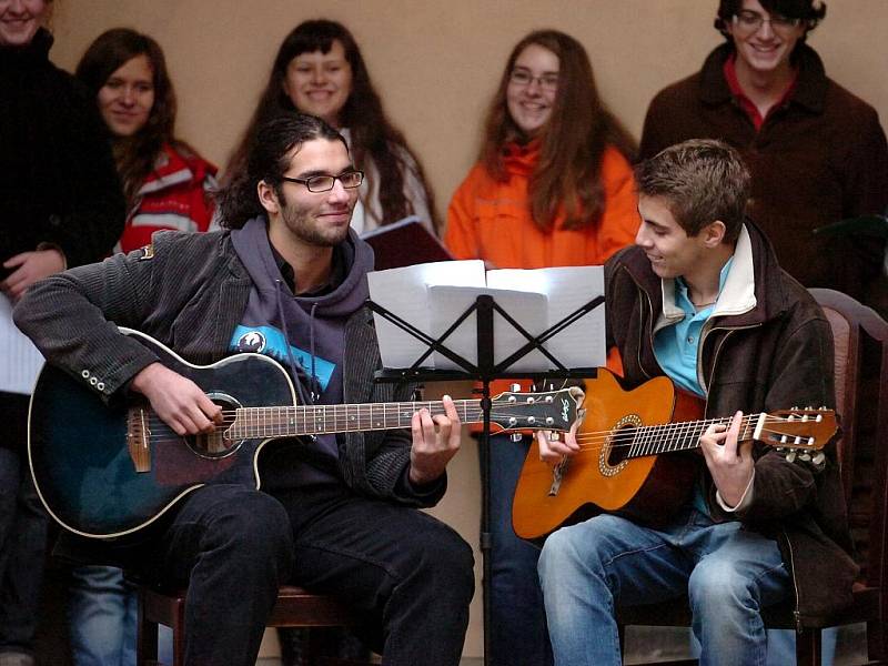 Vystoupení souboru Gaudeamus ve Vlašském dvoře