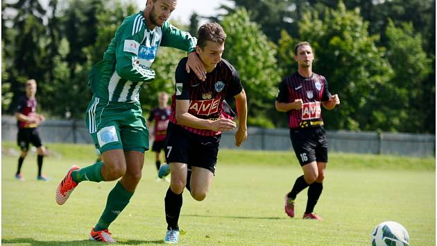 Čáslav podlehla Bohemians Praha 0:3, 12. července 2014.