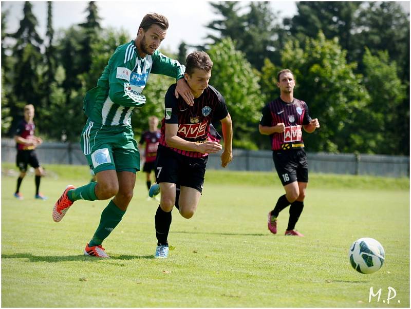 Čáslav podlehla Bohemians Praha 0:3, 12. července 2014.