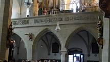 Na koncertě v kostele svatých Petra a Pavla v Čáslavi zněly varhany i trubka.
