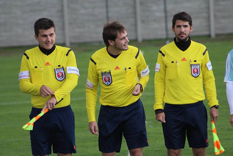 Fotbalisté Hlízova otočili duel s Pátkem z 0:2 na 3:2 gólem v 89. minutě zápasu, kdy se trefil hlavou Martin Výborný.