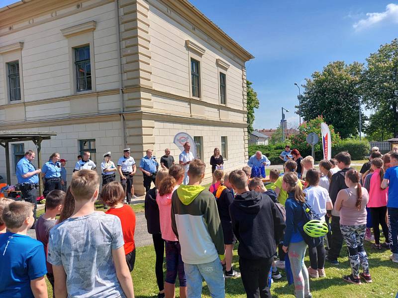 Z Okresního kola dopravní soutěže mladých cyklistů