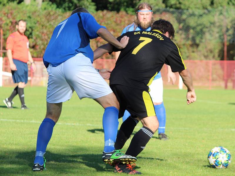 Fotbalová IV. třída, skupina B: SK Malešov B - TJ Sokol Červené Janovice B 10:1 (4:0).