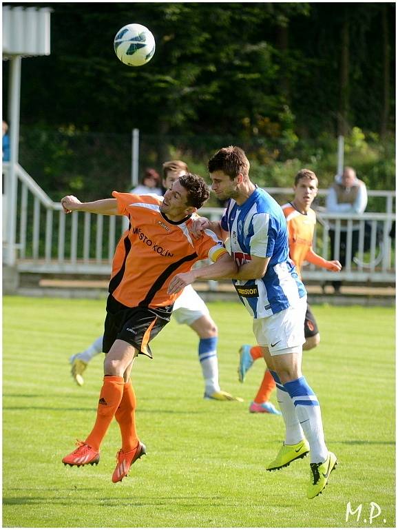 Čáslav porazila Kolín 2:0, 4. května 2014.