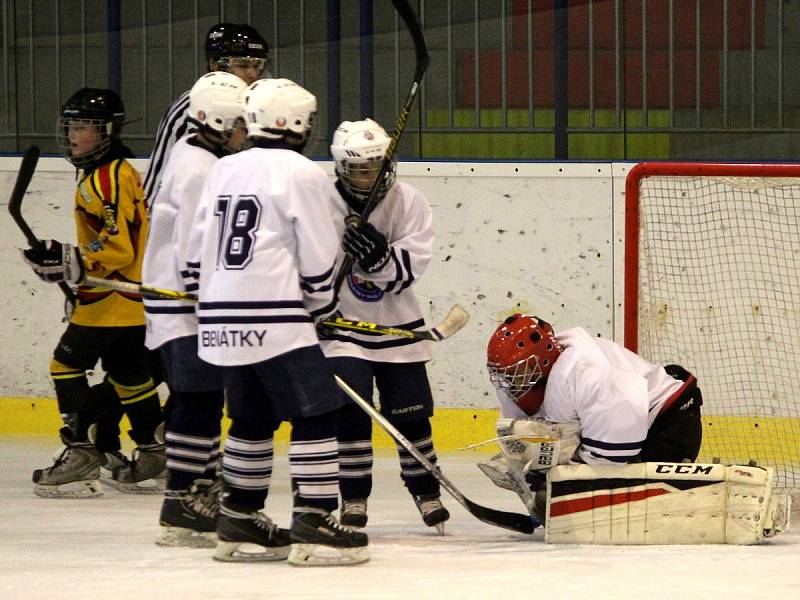 Hokejové mistrovské utkání krajské ligy mladších žáků: SK Sršni Kutná Hora - HC Benátky nad Jizerou 2:5 (1:1, 1:2, 0:2).