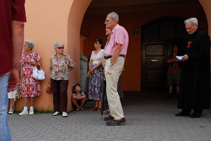 Setkání u příležitosti rekonstrukce památníku Matouše Ulického v Čáslavi.